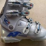 Nordica 10W Easy Move Skiing Ski Boots Women’s Sz 9/9.5 US Size Silver Gray Blue Photo 5