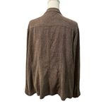 JM Collection  Woman Chocolate Brown Chunky Knit Cardigan Sweater Jacket 18W Photo 7