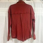 Sundance  Waffle Knit Prudence Shirt Jacket Shacket Oversized Boho Photo 6