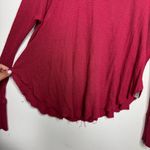 Free People  Red Spring Valley Waffle Knit Top Photo 6