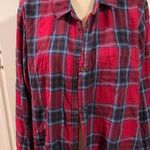 Old Navy Women’s  Flannel Shirt. Size L. Red/Blue. Photo 1
