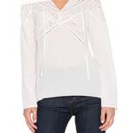 Bailey44 NWT Bailey 44 white hades too blouse 100% silk Photo 2