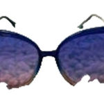 Cat Eye Blue Ombre Lens & Multi Photo 0