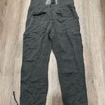 Free People Roaring Rayon Utilitarian Jumpsuit Open Back Washed Black/Gray Sz 10 Photo 4