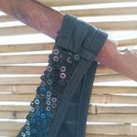 Spirit S/M Halloween Costume Fringe Red Black Flapper Dress w Beaded Frunge Photo 4