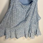 Princess Polly  Grasby Mini Dress Blue Floral Back Cutout Cottagecore Milkmaid 4 Photo 7