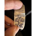 Marvin Richards J. Percy For Genuine Black Leather Coat Double Breasted Small Photo 5