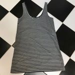 Madewell Sleeveless Tank Dress Scoop Neck Cotton Jumper Striped Grey Neutrals M Photo 5