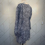 ZARA Dress Animal Print Leopard Black and White Button Front Size Large Photo 7