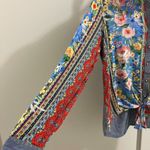 NWOT John Mark Floral Embroidered Long Roll Photo 5