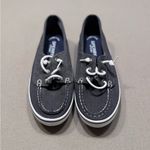 Sperry Lounge Camp Gray Women's Canvas Boat Shoes Photo 1