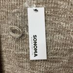 Sonoma Women's Sweater Goods for life Size L Brown Hoodie Open Cardigan Photo 5