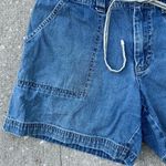 Cherokee Vintage  100% Cotton Denim Cargo Shorts // belt blue Photo 1