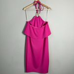 Trina Turk Soozy Halter Ruffle Pencil Dress Women's 10 Hot Pink Formal Party NWT Photo 8