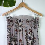 Madewell  Strapless Tie-Front Jumpsuit in Painted Blooms Violet Dusk Photo 9