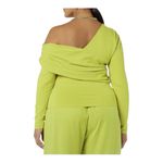 Terea By Andrea Pitter Citronella Small McKenzie Long Sleeve One Shoulder Top Photo 1