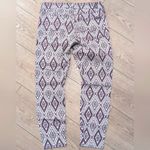 7 For All Mankind Cropped Gwenevere JEANS Womens 27 Plum IKAT Print Ankle Skinny Photo 11