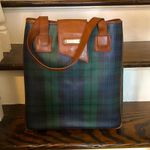 Ralph Lauren Black Watch Coated Canvas Leather Shopper Tote Shoulder Bag Vintage Photo 15