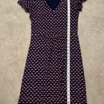 Boden Penelope Lip Novelty Print Shortsleeve Dress Modal Cotton Summer Women 4R Size 4 Photo 2