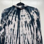 Women's Button Front Tie Dye Shirt Size XL Long Sleeve Ceam & Gray Photo 6