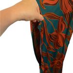 House of Harlow 1960 Revolve Ring Tie Satin Maxi Party Dress Fall Orange Green Size XS Photo 5