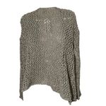 AquaVita Made In Italy Open Knit Cardigan Sweater One Size Beige & Brown Cotton Gold Photo 5