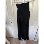 Commense Black‎ Strapless Smocked Bodice Maxi Dress Women's Size L Black Size L Photo 3