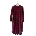 La Cera Lightweight Holiday Granny Flannel Red Plaid Night Gown Sz M #2500 Size M Photo 4