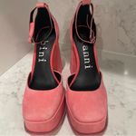 Gianni Bini New!‎  Otten Suede Ankle Strap Platform Pumps Pink Sz 5.5 Photo 1