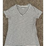 Mossimo Denim Mossimo Women's Black White Striped Tee Size Medium Photo 1