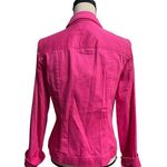 Jones New York Pink Jean Jacket with Fitted Silhouette Size S Photo 1