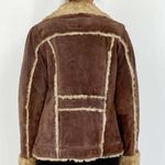 wilson's leather Maxima  Brown Suede Fur Lined Penny Lane Jacket Size Large Photo 3