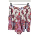 Yumi Kim  Crimson Paisley Rosebud Shorts‎ Size XL Photo 2