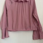 A New Day Mauve Ruffled Blouse Photo 4