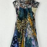 Alberto Makali Vintage  Silk Babydoll Bubble Hem Dress Size 4 Y2K Fairy Forest Photo 0