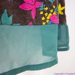 Modcloth Jungle Print Knit Dress with sash, white cat blue bird, 2X Photo 10