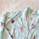BP π
3/$15 SALE Satin Button Up Floral Pajama Shirt L Photo 4