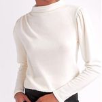 EXPRESS Cream Women's Mock Neck Long Sleeves Sweater Size XS/TP Photo 0