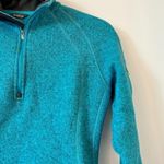 Eddie Bauer Women's Teal Knit Quarter Zip Sweater Pullover Size S Photo 1