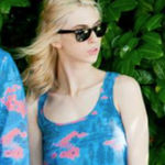 Bridge & Burn Silk Top Makelike Hawaii 503 Women Floral Blue Pink Sleeveless Size L Photo 0