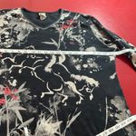 Jess & Jane Womens 1X Cotton Top Horse Print Artsy Equestrian Western Boho comfy Black Photo 9