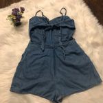 Nasty Gal Pistola Chambray Tie Back Romper Photo 5