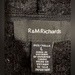 R & M Richards R & M Richard’s Black Scalloped Sequin Lace Bolero Light Summer Jacket S… Photo 6