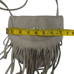 Cut N Paste Free People Small Beige Leather Purse‎ Bag With Fringe Crossbody Photo 5