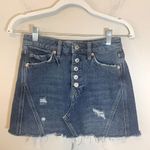 We The Free We The‎ Free Button Fly Denim Mini Skirt size 24 Photo 1