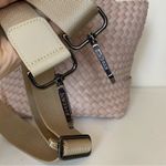 NAGHEDI St. Barths Small Woven Neoprene Tote Crossbody Pouch Shell Pink Photo 12