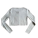 Brandy Melville  Shrug Top Y2K Baby Blue Ribbed Long Sleeves Button Up One Size Photo 8