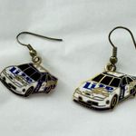 Vintage NASCAR 2 Rusty Wallace Miller Lite Car dangle earrings Photo 0