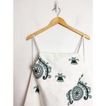 ZARA  Cotton Embroidered Rope Mini Dress Medium Shift Oversized Boxy 6895/058 Photo 4