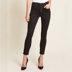Veronica Beard  Debbie High Rise Ankle Crop Skinny Jeans Fly Button Raven Blk 26 Photo 1